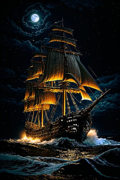 Voyage Through Gilded Tides